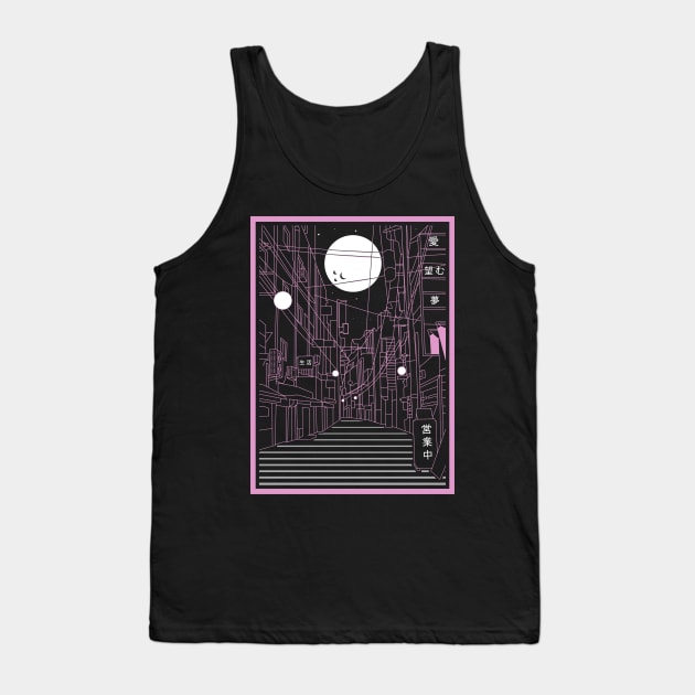 Tokyo City Nights Tank Top by DreamerWave